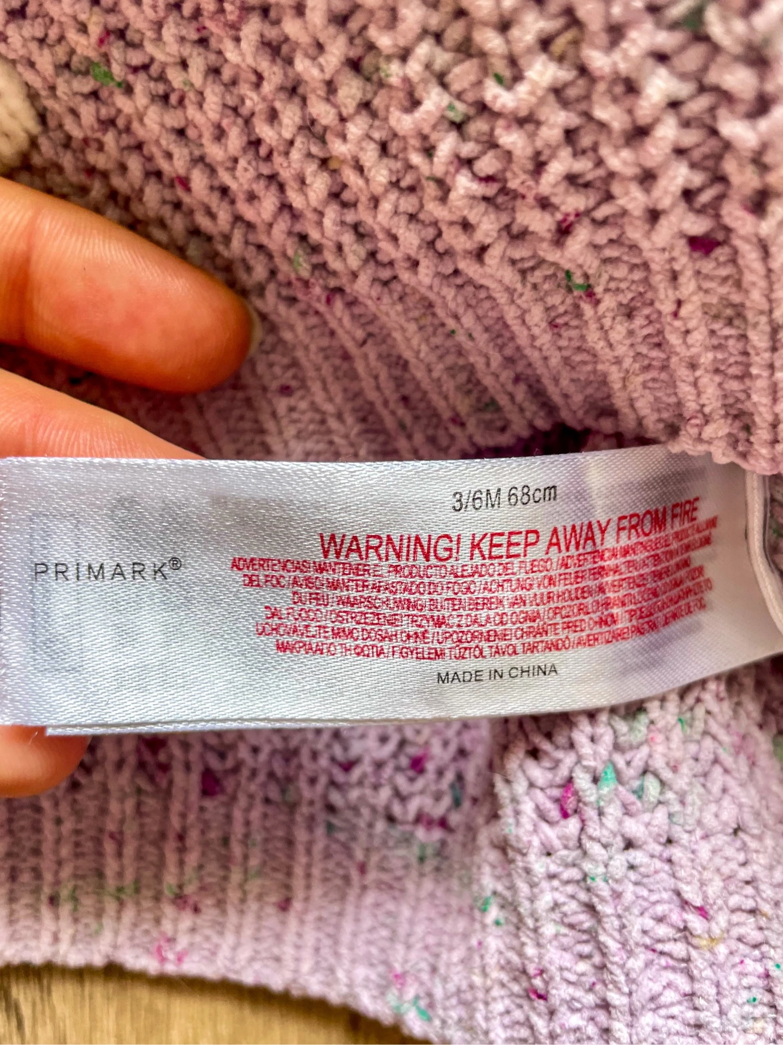 Purple unicorn knit dress from Primark size 3-6 months – photo 5